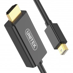 Kabel Unitek DisplayPort Mini - HDMI 1.8m czarny (Y-6357)