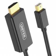 Kabel Unitek DisplayPort Mini - HDMI 1.8m czarny (Y-6357) 2
